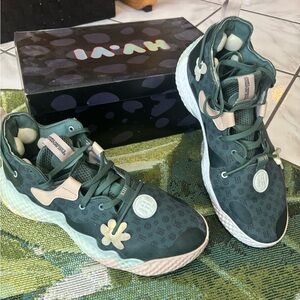 adidas Green and White Athletic Shoes